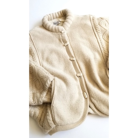 VINTAGE Chunky cable knit jacket - Picture 2 of 12